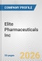 Elite Pharmaceuticals Inc. Fundamental Company Report Including Financial, SWOT, Competitors and Industry Analysis - Product Thumbnail Image