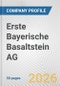 Erste Bayerische Basaltstein AG Fundamental Company Report Including Financial, SWOT, Competitors and Industry Analysis - Product Thumbnail Image