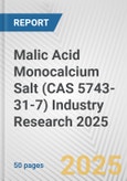 Malic Acid Monocalcium Salt (CAS 5743-31-7) Industry Research 2025: Global and Regional Market Trends 2019-2024 and Forecast to 2029- Product Image