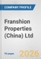 Franshion Properties (China) Ltd. Fundamental Company Report Including Financial, SWOT, Competitors and Industry Analysis - Product Thumbnail Image