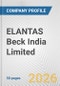 ELANTAS Beck India Limited Fundamental Company Report Including Financial, SWOT, Competitors and Industry Analysis - Product Thumbnail Image