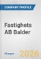 Fastighets AB Balder Fundamental Company Report Including Financial, SWOT, Competitors and Industry Analysis - Product Thumbnail Image