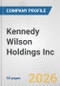Kennedy Wilson Holdings Inc. Fundamental Company Report Including Financial, SWOT, Competitors and Industry Analysis - Product Thumbnail Image