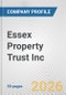 Essex Property Trust Inc. Fundamental Company Report Including Financial, SWOT, Competitors and Industry Analysis - Product Thumbnail Image