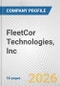 FleetCor Technologies, Inc. Fundamental Company Report Including Financial, SWOT, Competitors and Industry Analysis - Product Thumbnail Image