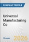 Universal Manufacturing Co. Fundamental Company Report Including Financial, SWOT, Competitors and Industry Analysis - Product Thumbnail Image