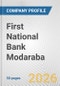 First National Bank Modaraba Fundamental Company Report Including Financial, SWOT, Competitors and Industry Analysis - Product Thumbnail Image