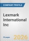 Lexmark International Inc. Fundamental Company Report Including Financial, SWOT, Competitors and Industry Analysis - Product Thumbnail Image
