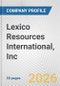 Lexico Resources International, Inc. Fundamental Company Report Including Financial, SWOT, Competitors and Industry Analysis - Product Thumbnail Image