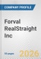 Forval RealStraight Inc. Fundamental Company Report Including Financial, SWOT, Competitors and Industry Analysis - Product Thumbnail Image