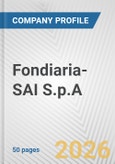 Fondiaria-SAI S.p.A Fundamental Company Report Including Financial, SWOT, Competitors and Industry Analysis- Product Image