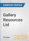 Gallery Resources Ltd. Fundamental Company Report Including Financial, SWOT, Competitors and Industry Analysis - Product Thumbnail Image