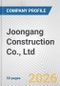 Joongang Construction Co., Ltd. Fundamental Company Report Including Financial, SWOT, Competitors and Industry Analysis - Product Thumbnail Image