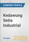 Kedawung Setia Industrial Fundamental Company Report Including Financial, SWOT, Competitors and Industry Analysis - Product Thumbnail Image