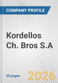 Kordellos Ch. Bros S.A. Fundamental Company Report Including Financial, SWOT, Competitors and Industry Analysis- Product Image