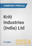 Kriti Industries (India) Ltd. Fundamental Company Report Including Financial, SWOT, Competitors and Industry Analysis- Product Image