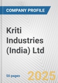 Kriti Industries (India) Ltd. Fundamental Company Report Including Financial, SWOT, Competitors and Industry Analysis- Product Image