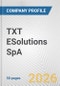 TXT ESolutions SpA Fundamental Company Report Including Financial, SWOT, Competitors and Industry Analysis - Product Thumbnail Image