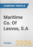 Maritime Co. Of Lesvos, S.A. Fundamental Company Report Including Financial, SWOT, Competitors and Industry Analysis- Product Image