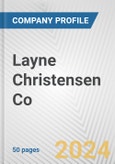 Layne Christensen Co. Fundamental Company Report Including Financial, SWOT, Competitors and Industry Analysis- Product Image