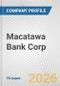 Macatawa Bank Corp. Fundamental Company Report Including Financial, SWOT, Competitors and Industry Analysis - Product Thumbnail Image