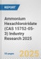 Ammonium Hexachloroiridate (CAS 15752-05-3) Industry Research 2025: Global and Regional Market Trends 2019-2024 and Forecast to 2029 - Product Thumbnail Image