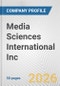 Media Sciences International Inc. Fundamental Company Report Including Financial, SWOT, Competitors and Industry Analysis - Product Thumbnail Image