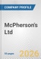 McPherson's Ltd. Fundamental Company Report Including Financial, SWOT, Competitors and Industry Analysis - Product Thumbnail Image