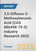 3,5-Difluoro-2-Methoxybenzoic Acid (CAS 886498-75-5) Industry Research 2025: Global and Regional Market Trends 2019-2024 and Forecast to 2029- Product Image