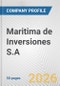 Maritima de Inversiones S.A. Fundamental Company Report Including Financial, SWOT, Competitors and Industry Analysis - Product Thumbnail Image