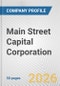 Main Street Capital Corporation Fundamental Company Report Including Financial, SWOT, Competitors and Industry Analysis - Product Thumbnail Image