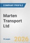 Marten Transport Ltd. Fundamental Company Report Including Financial, SWOT, Competitors and Industry Analysis - Product Thumbnail Image