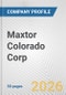 Maxtor Colorado Corp. Fundamental Company Report Including Financial, SWOT, Competitors and Industry Analysis - Product Thumbnail Image