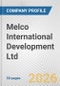 Melco International Development Ltd. Fundamental Company Report Including Financial, SWOT, Competitors and Industry Analysis - Product Thumbnail Image
