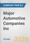Major Automotive Companies Inc. Fundamental Company Report Including Financial, SWOT, Competitors and Industry Analysis - Product Thumbnail Image