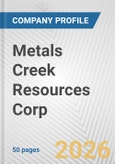 Metals Creek Resources Corp. Fundamental Company Report Including Financial, SWOT, Competitors and Industry Analysis- Product Image