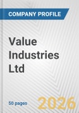 Value Industries Ltd Fundamental Company Report Including Financial, SWOT, Competitors and Industry Analysis- Product Image