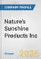 Nature's Sunshine Products Inc. Fundamental Company Report Including Financial, SWOT, Competitors and Industry Analysis - Product Thumbnail Image