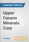 Upper Canyon Minerals Corp. Fundamental Company Report Including Financial, SWOT, Competitors and Industry Analysis- Product Image