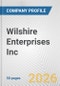 Wilshire Enterprises Inc. Fundamental Company Report Including Financial, SWOT, Competitors and Industry Analysis - Product Thumbnail Image