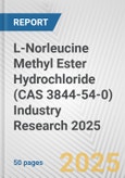 L-Norleucine Methyl Ester Hydrochloride (CAS 3844-54-0) Industry Research 2025: Global and Regional Market Trends 2019-2024 and Forecast to 2029- Product Image