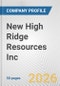 New High Ridge Resources Inc. Fundamental Company Report Including Financial, SWOT, Competitors and Industry Analysis - Product Thumbnail Image