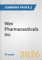 Wex Pharmaceuticals Inc. Fundamental Company Report Including Financial, SWOT, Competitors and Industry Analysis - Product Thumbnail Image