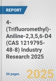 4-(Trifluoromethyl)-Aniline-2,3,5,6-D4 (CAS 1219795-48-8) Industry Research 2025: Global and Regional Market Trends 2019-2024 and Forecast to 2029- Product Image