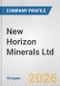 New Horizon Minerals Ltd Fundamental Company Report Including Financial, SWOT, Competitors and Industry Analysis - Product Thumbnail Image