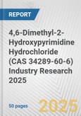 4,6-Dimethyl-2-Hydroxypyrimidine Hydrochloride (CAS 34289-60-6) Industry Research 2025: Global and Regional Market Trends 2019-2024 and Forecast to 2029- Product Image