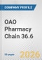 OAO Pharmacy Chain 36.6 Fundamental Company Report Including Financial, SWOT, Competitors and Industry Analysis - Product Thumbnail Image