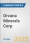 Orvana Minerals Corp. Fundamental Company Report Including Financial, SWOT, Competitors and Industry Analysis - Product Thumbnail Image