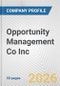 Opportunity Management Co Inc Fundamental Company Report Including Financial, SWOT, Competitors and Industry Analysis - Product Thumbnail Image