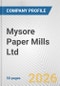 Mysore Paper Mills Ltd. Fundamental Company Report Including Financial, SWOT, Competitors and Industry Analysis - Product Thumbnail Image